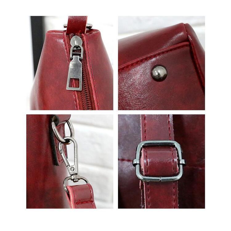 Elin | Vintage 4-Piece Leather Bag Set