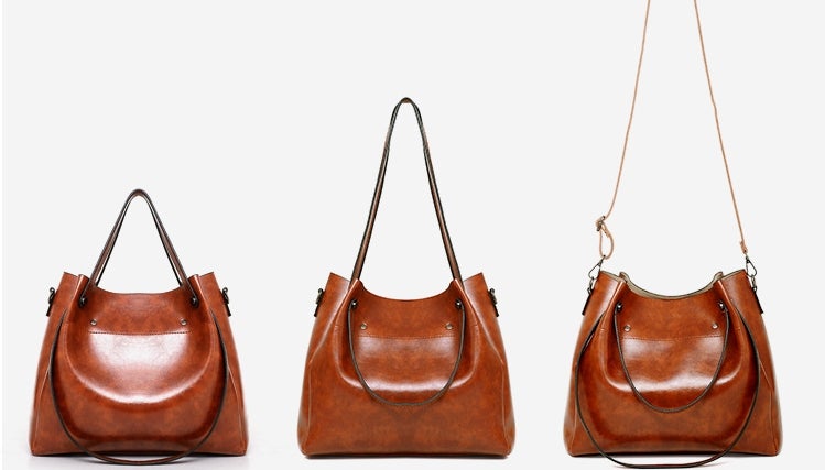 Elin | Vintage 4-Piece Leather Bag Set