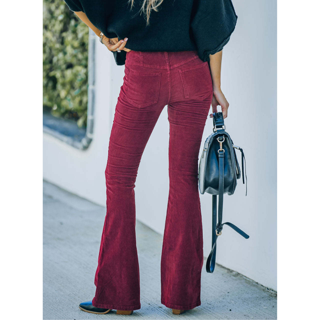 Chloe I Flare Pants in Corduroy