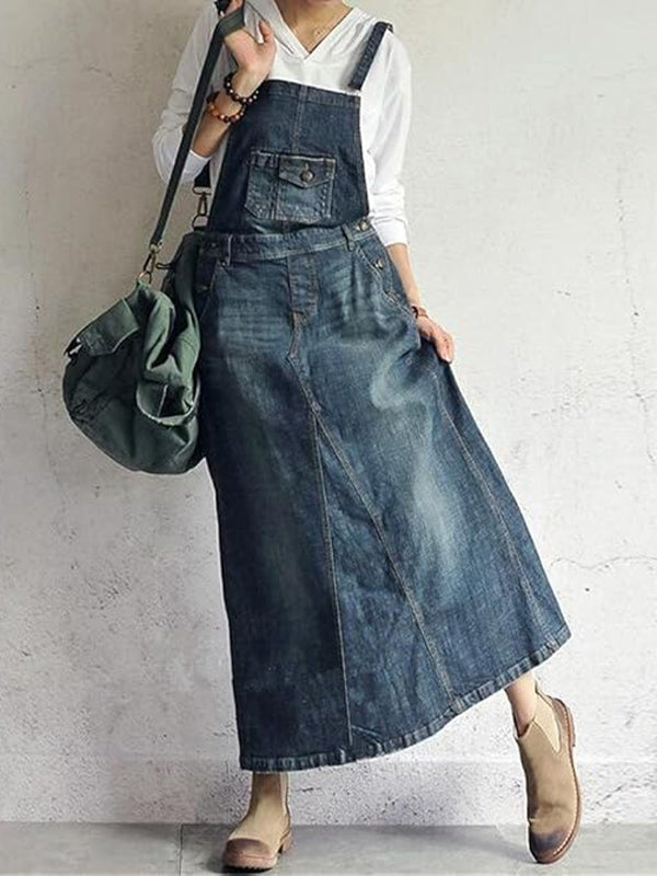 Olimpia | Casual Denim Overall Dress
