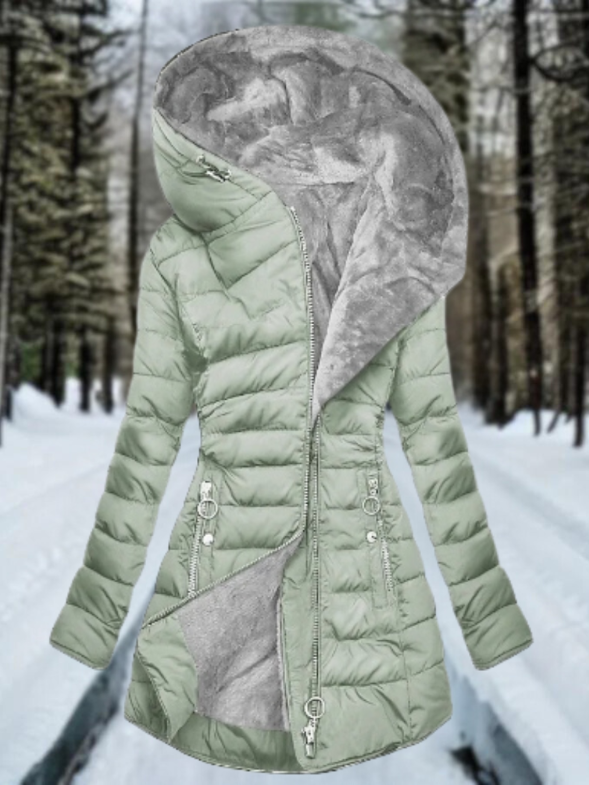 Kornelia | Warm, furry coat for women