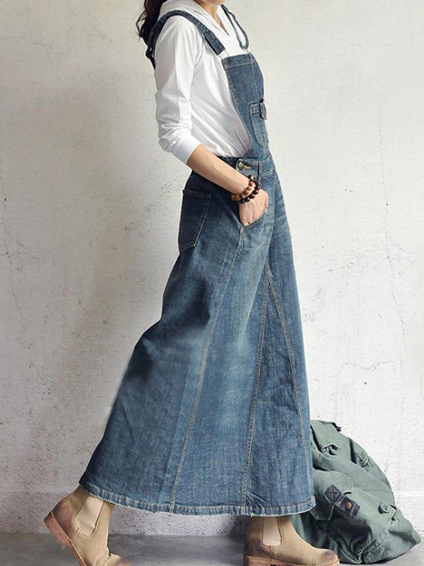 Olimpia | Casual Denim Overall Dress