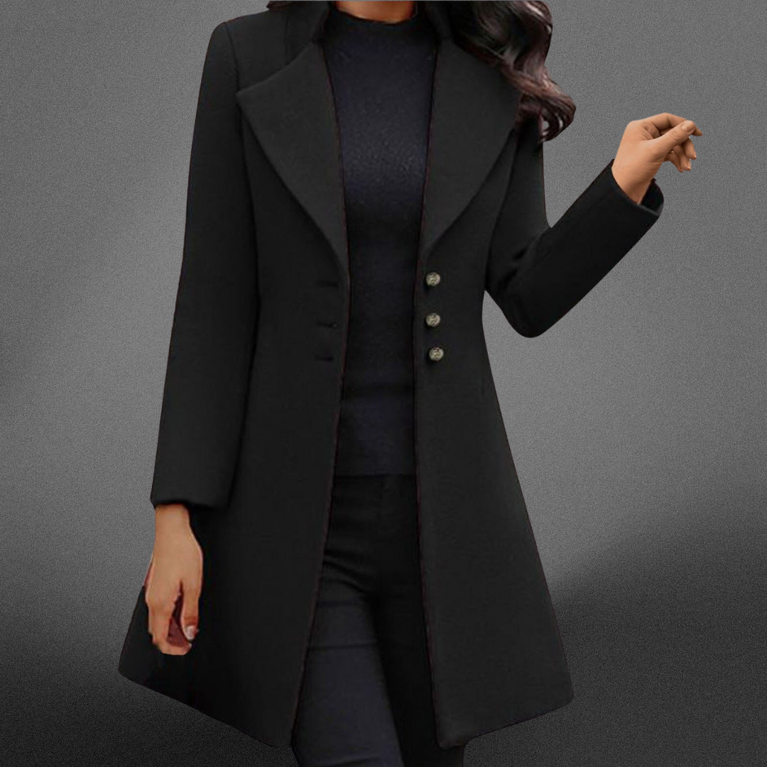 Petronela | Luxury Wool Coat with Long Sleeves
