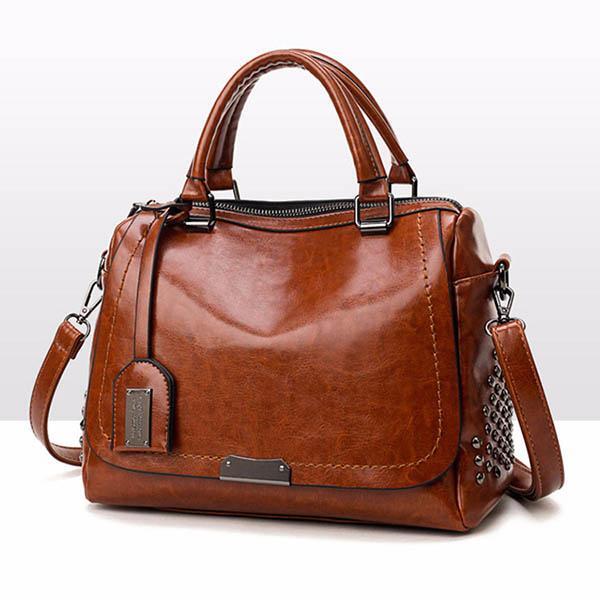 Camilla | Luxury Leather Handbag with Studs