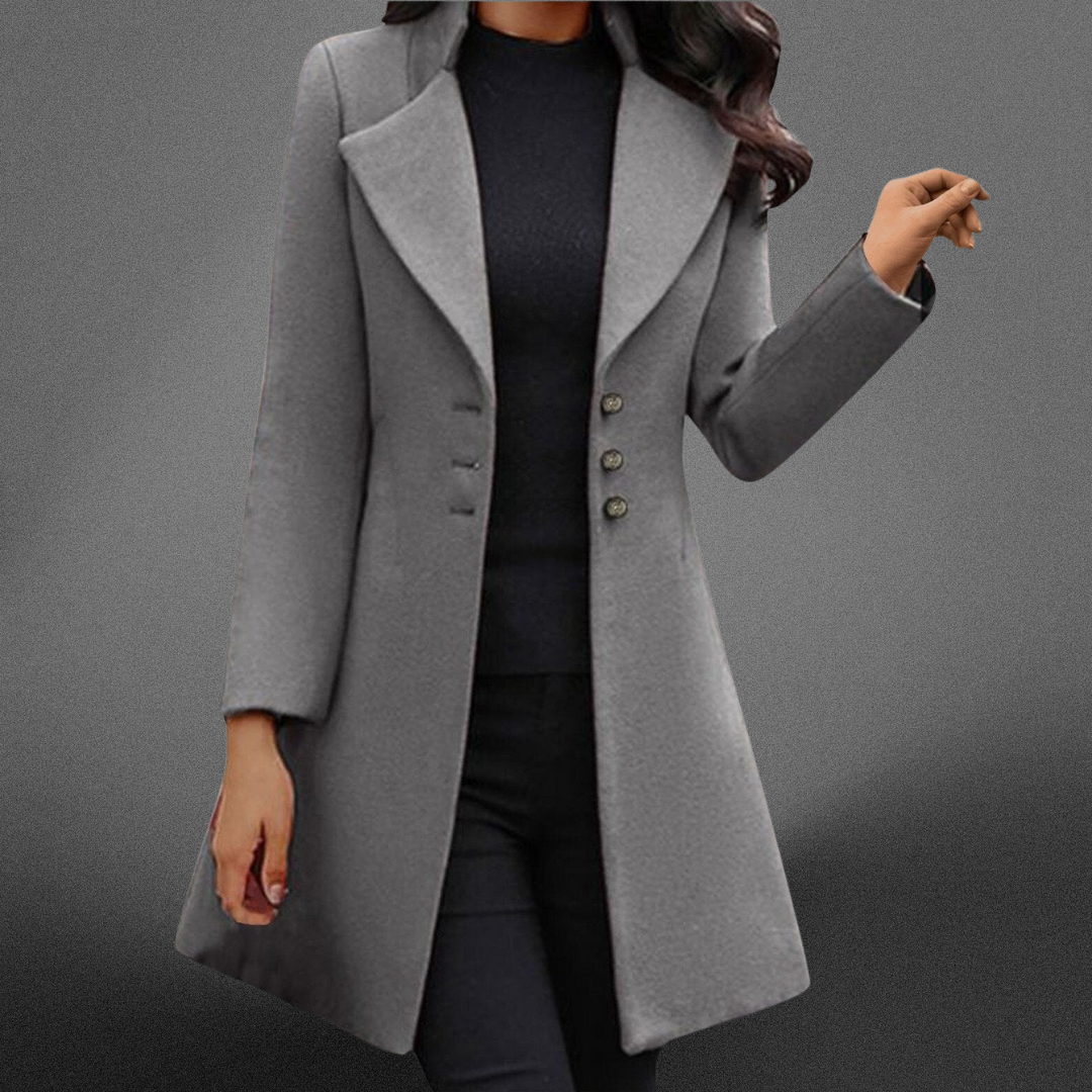 Petronela | Luxury Wool Coat with Long Sleeves