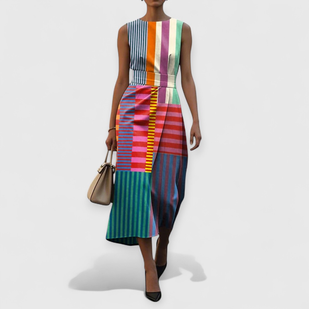 Selena | Premium Sleeveless Dress in Floral Pattern