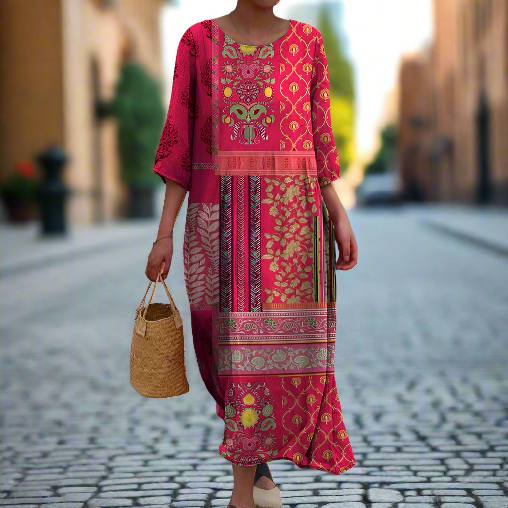 Marlene – Boho Maxi Dress with Loose Fit