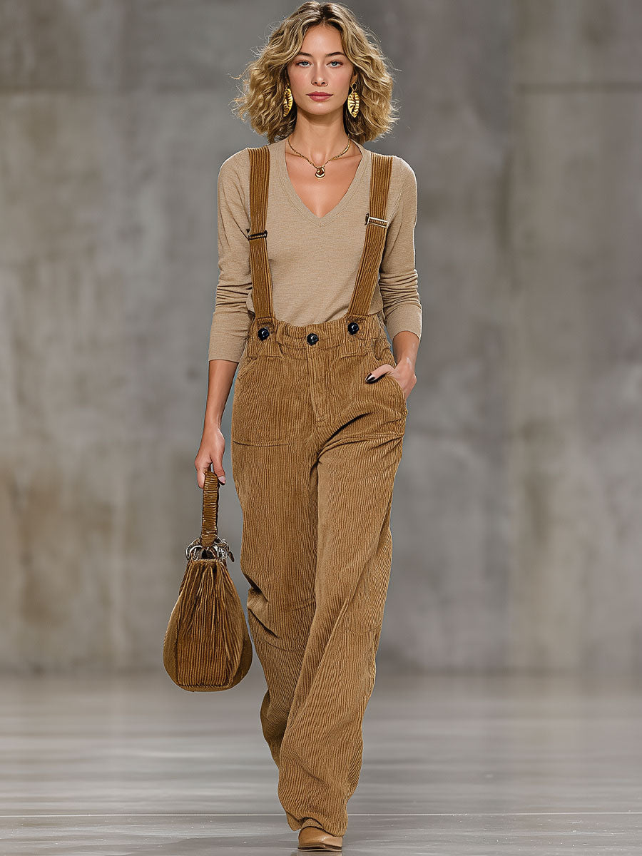 Zenobia | Casual and Fashionable Light Brown Suspenders with Adjustment