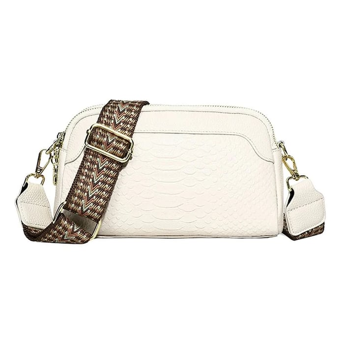 Nathalie | Stylish Alligator Pattern Leather Shoulder Bag