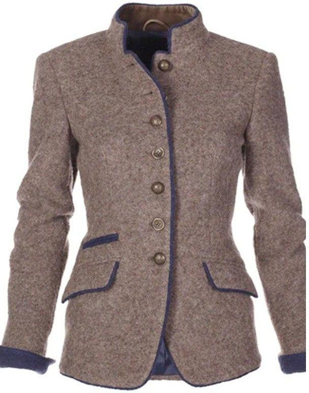 Amara | Elegant cardigan with a high collar
