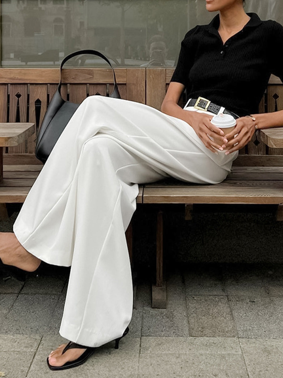 Wide Pants Without a Waistband