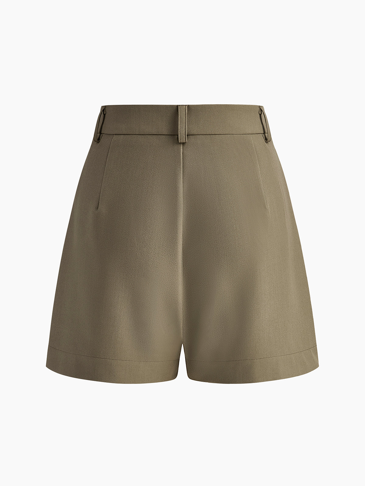 Casual Mid-Rise Shorts Without a Belt