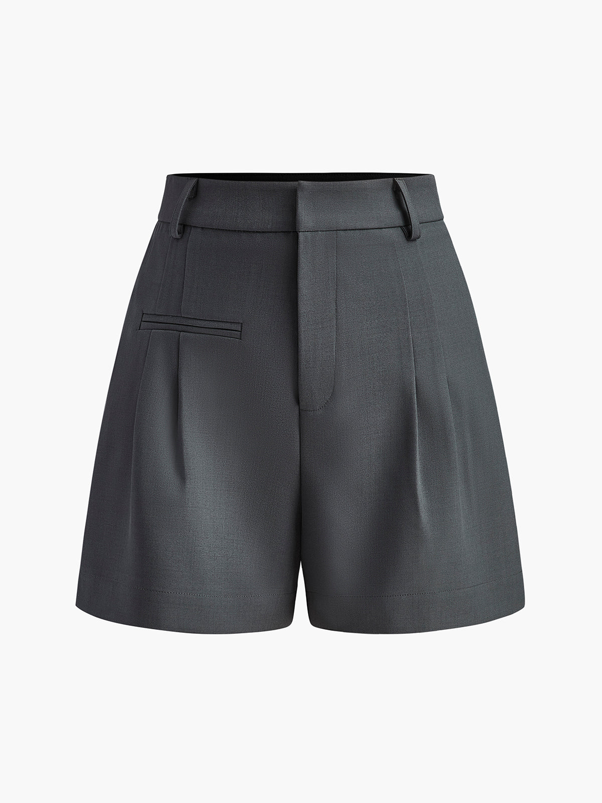 Casual Mid-Rise Shorts Without a Belt