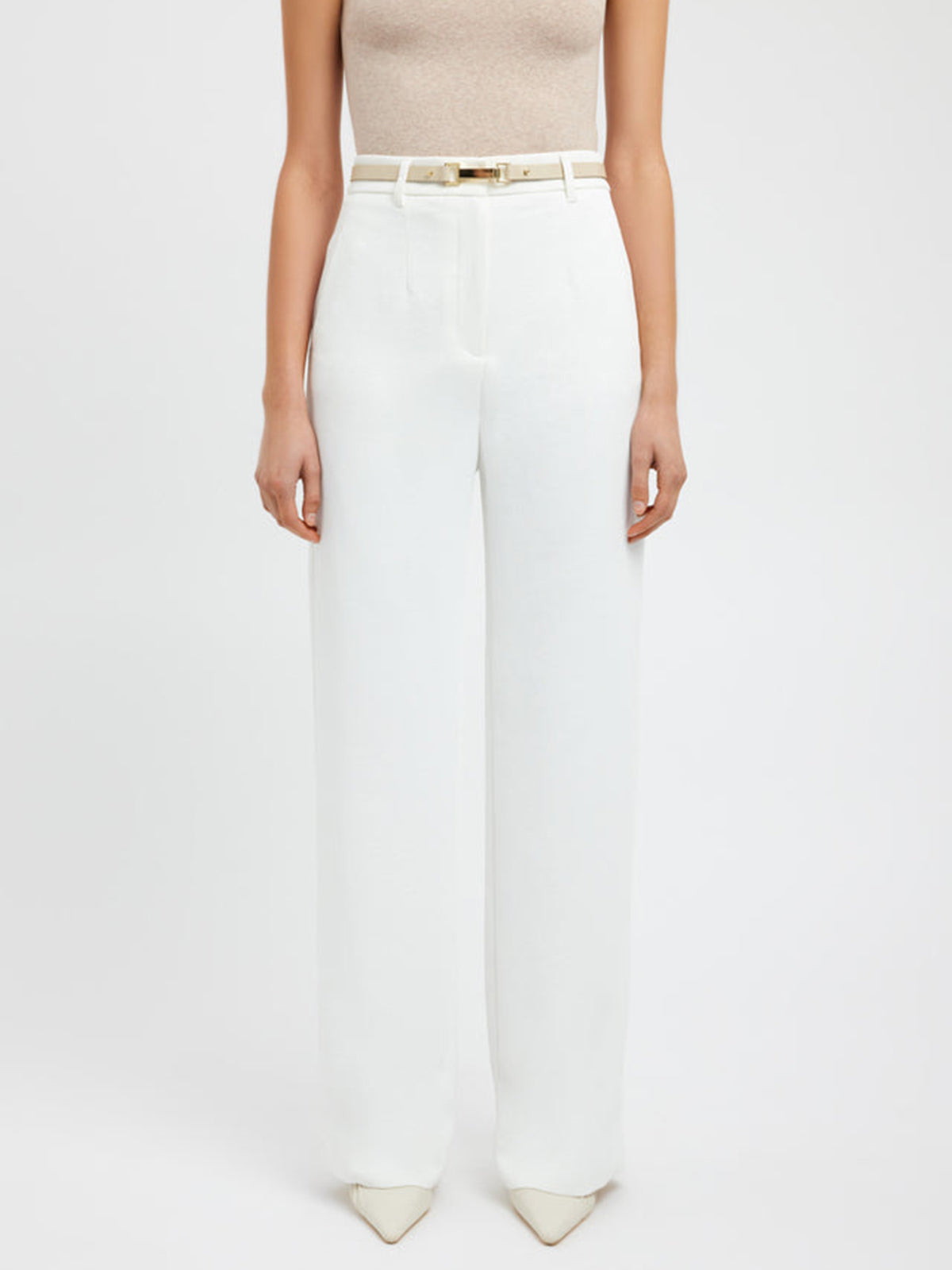 Straight Business Casual Pants with Pockets