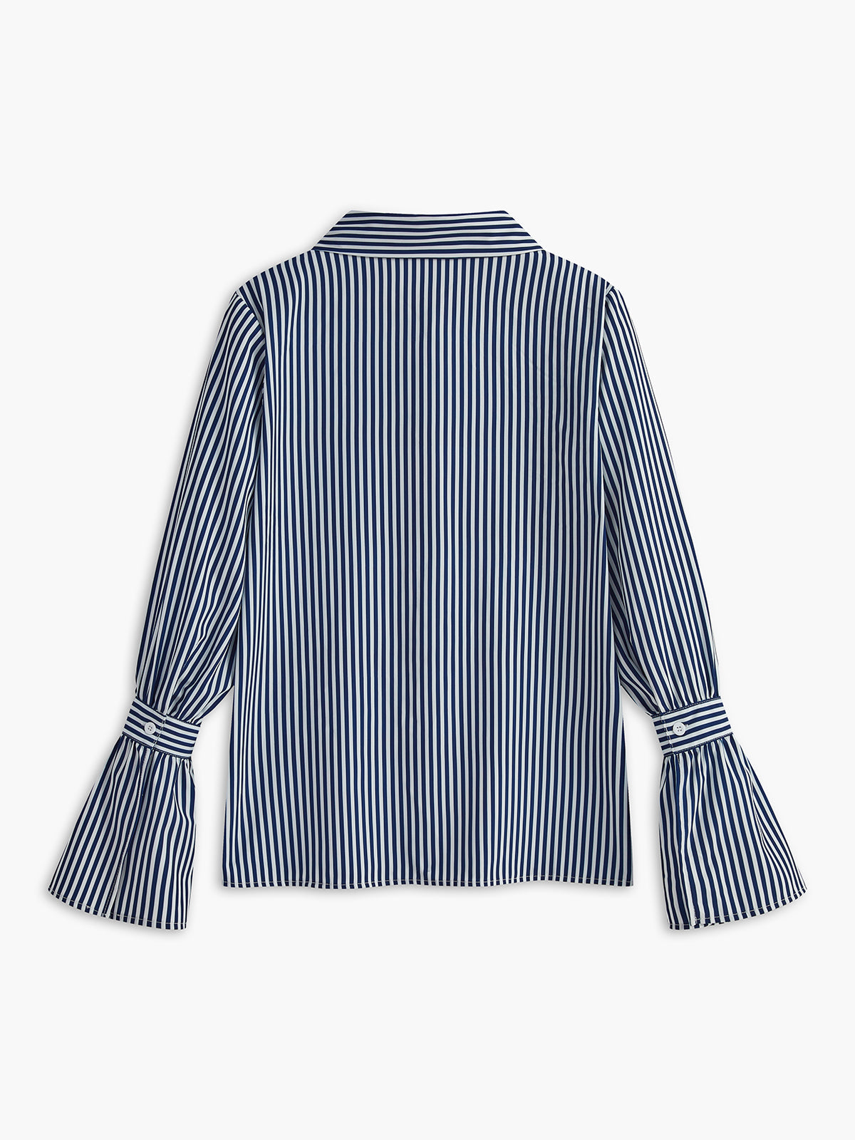 Polo Shirt with Ruffles and Stripes