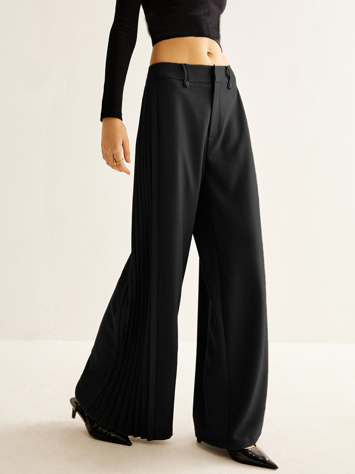 Wide Pleated Pants