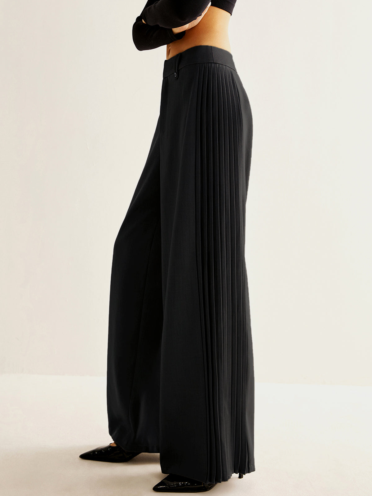 Wide Pleated Pants