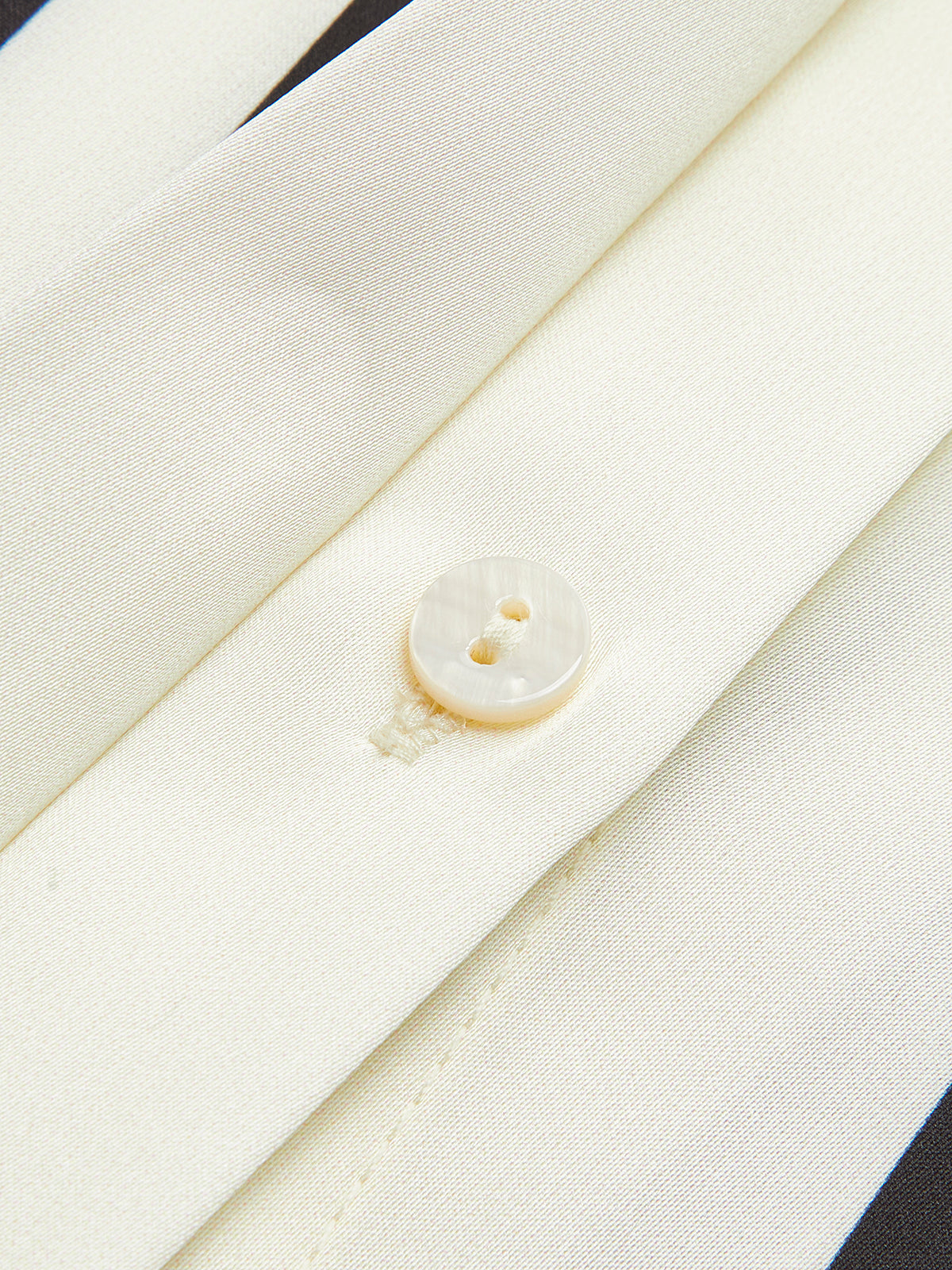 Cozy Shirt with Button and Satin Stripes