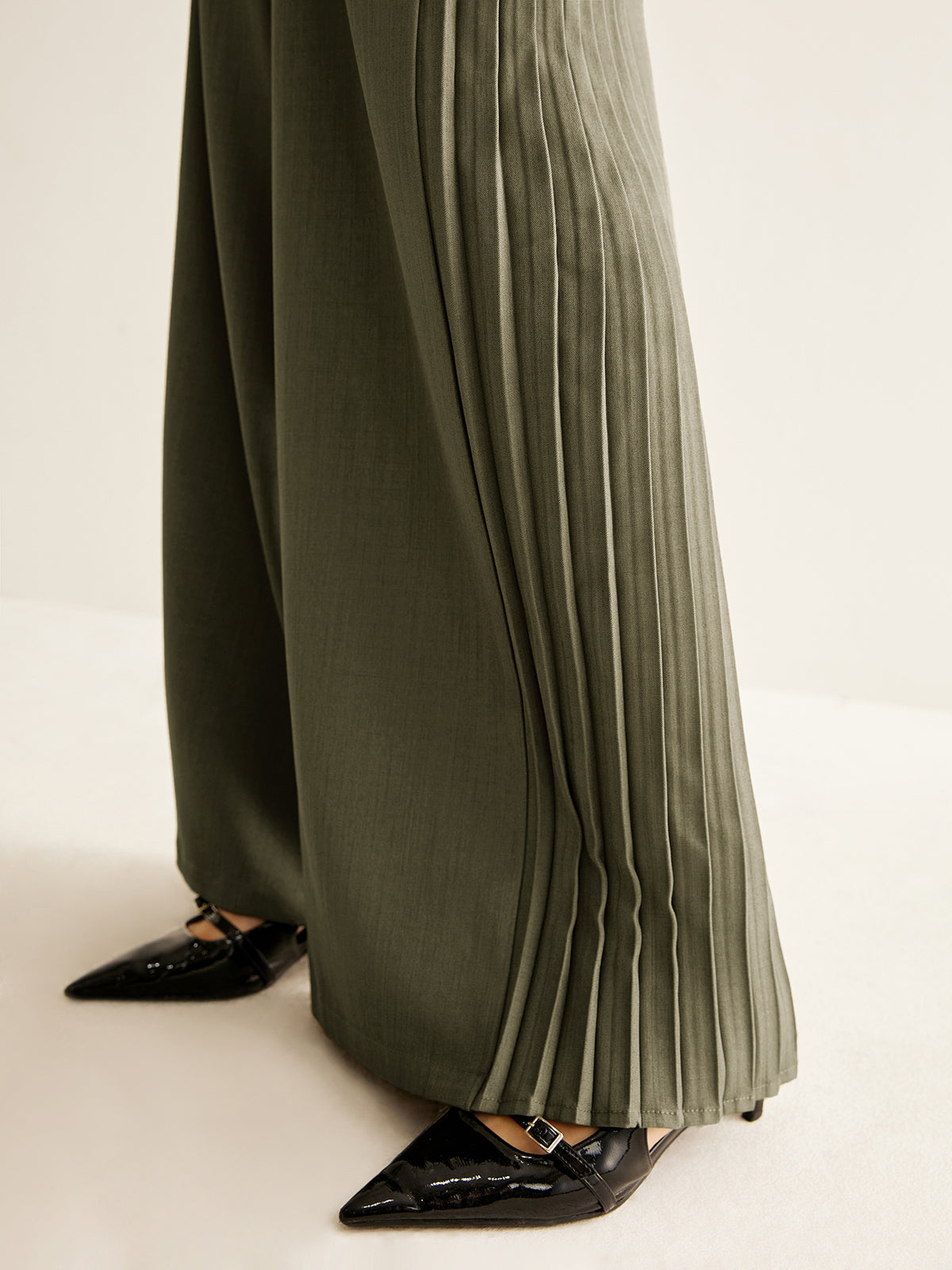 Wide Pleated Pants