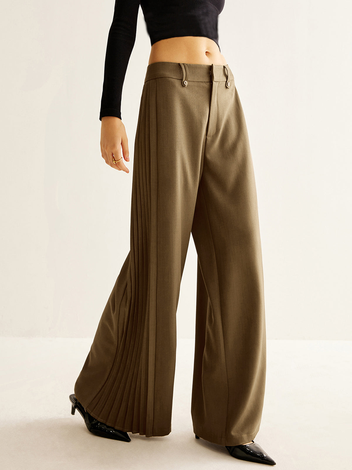 Wide Pleated Pants