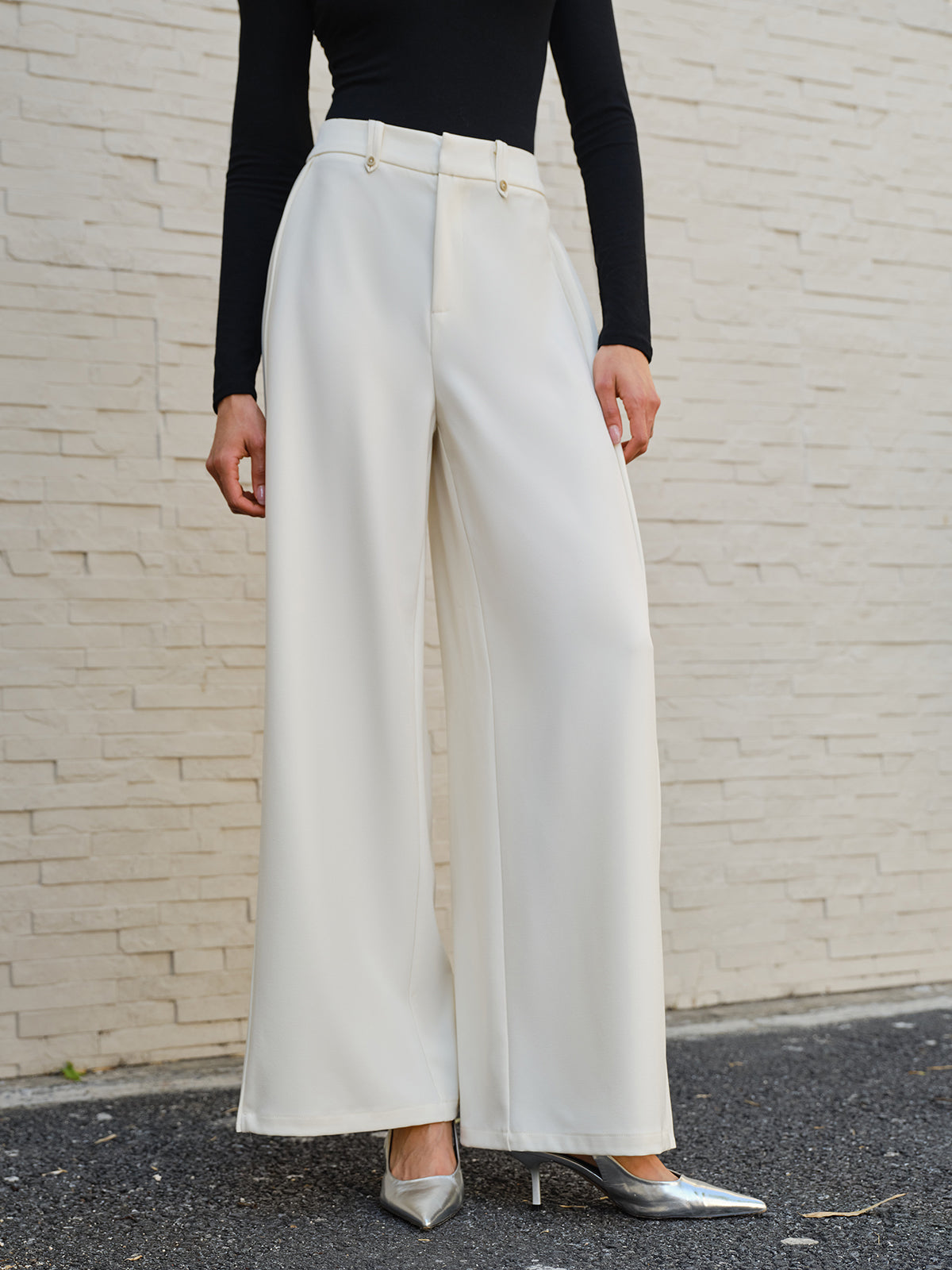 Wide Pleated Pants