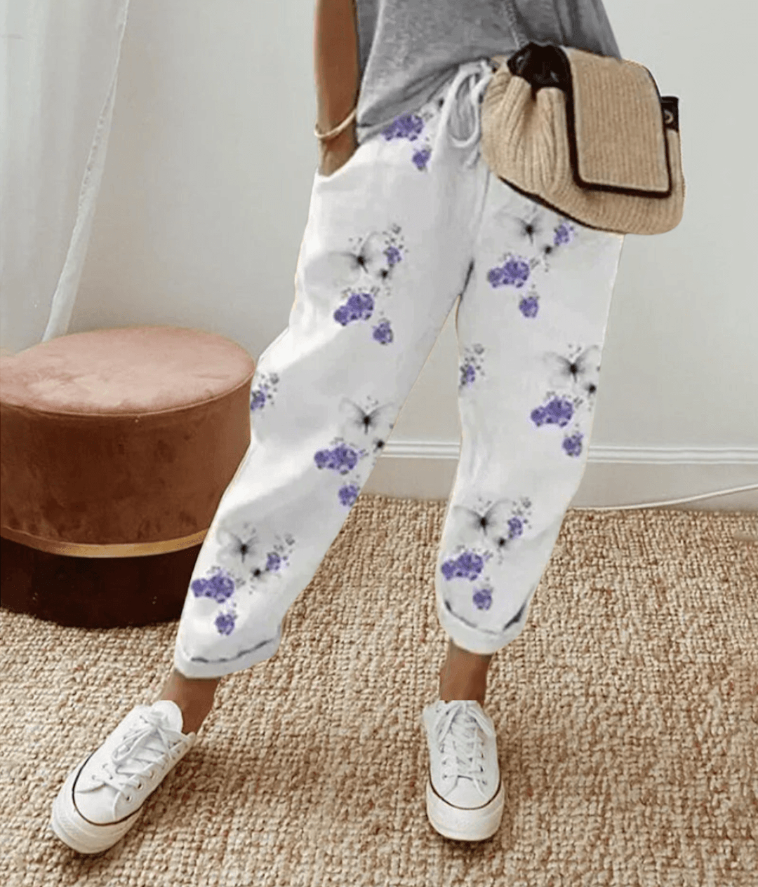 Amélie Cotton and Linen Pants