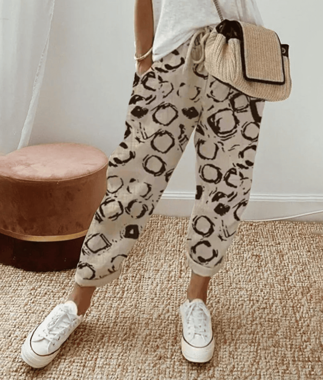 Amélie Cotton and Linen Pants