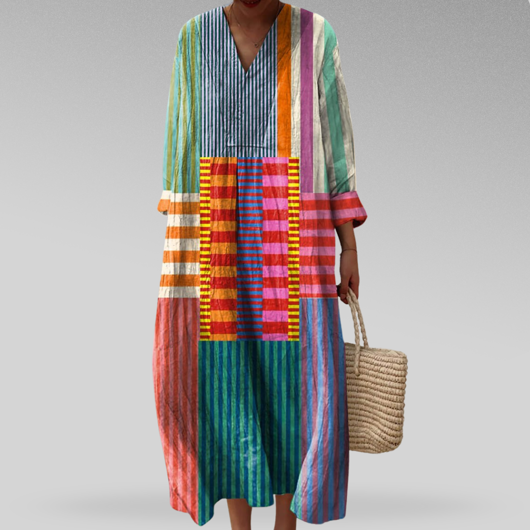 Ottilie™ | Elegant dress with geometric patterns