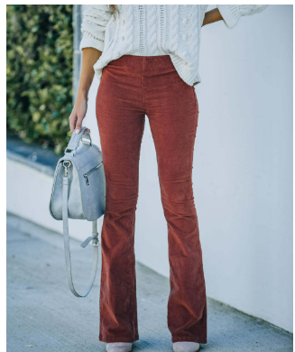 Chloe I Flare Pants in Corduroy