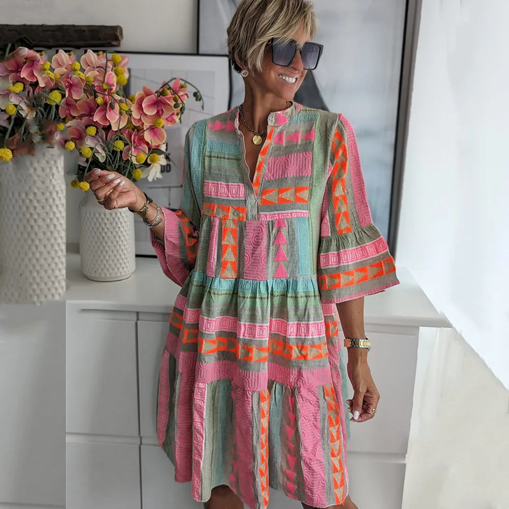 Juliane – Boho Dress with Ruffles