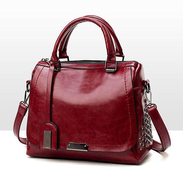 Camilla | Luxury Leather Handbag with Studs