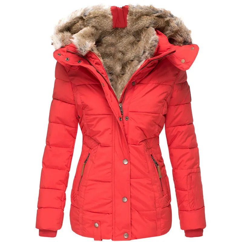 Marta | Warm Winter Coat with Fur Trim