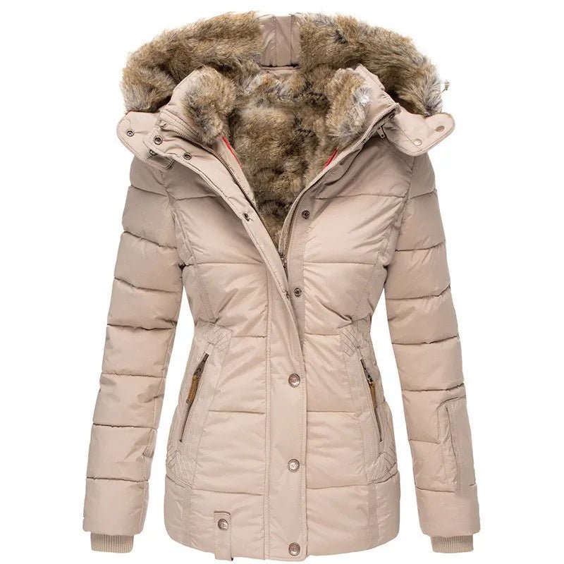 Marta | Warm Winter Coat with Fur Trim