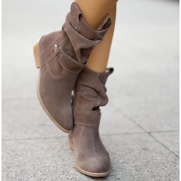 Larysa Suede Ankle Boots