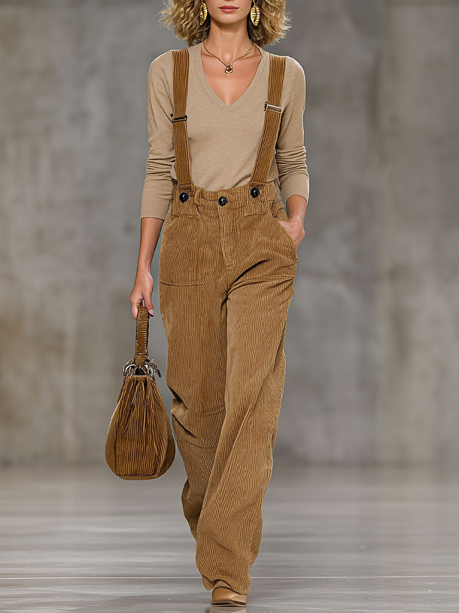 Zenobia | Casual and Fashionable Light Brown Suspenders with Adjustment