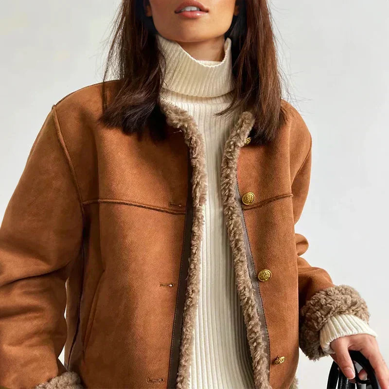 Cameron™ – Sheepskin Jacket with Buttons