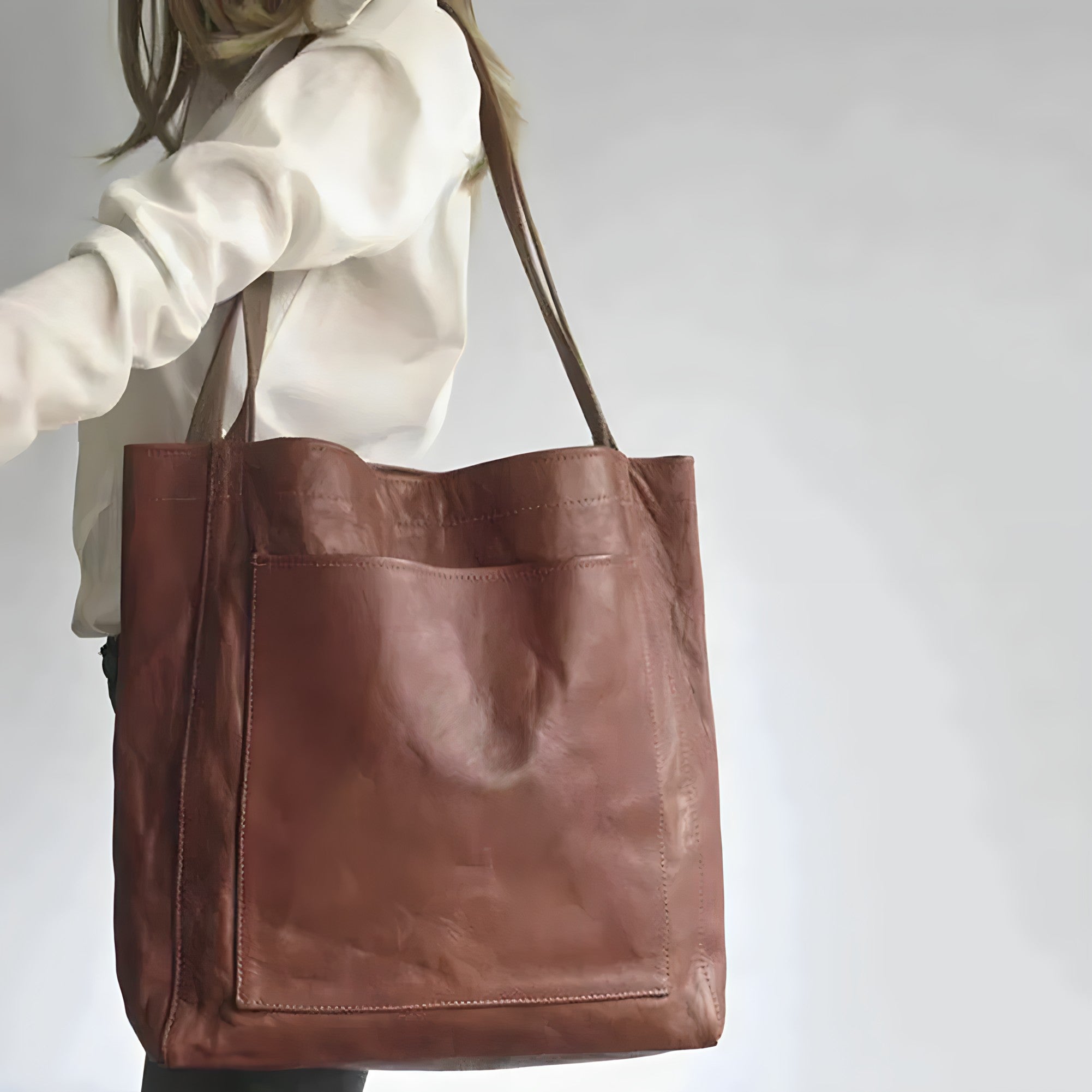 Frida | Handcrafted Leather Fabric Bag