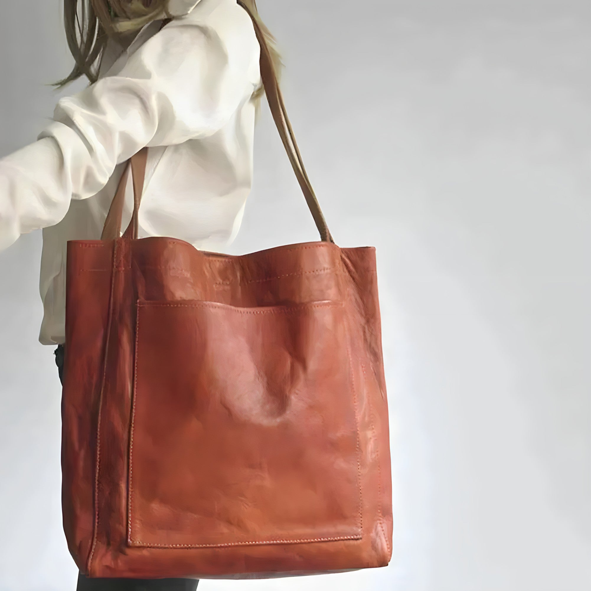 Frida | Handcrafted Leather Fabric Bag