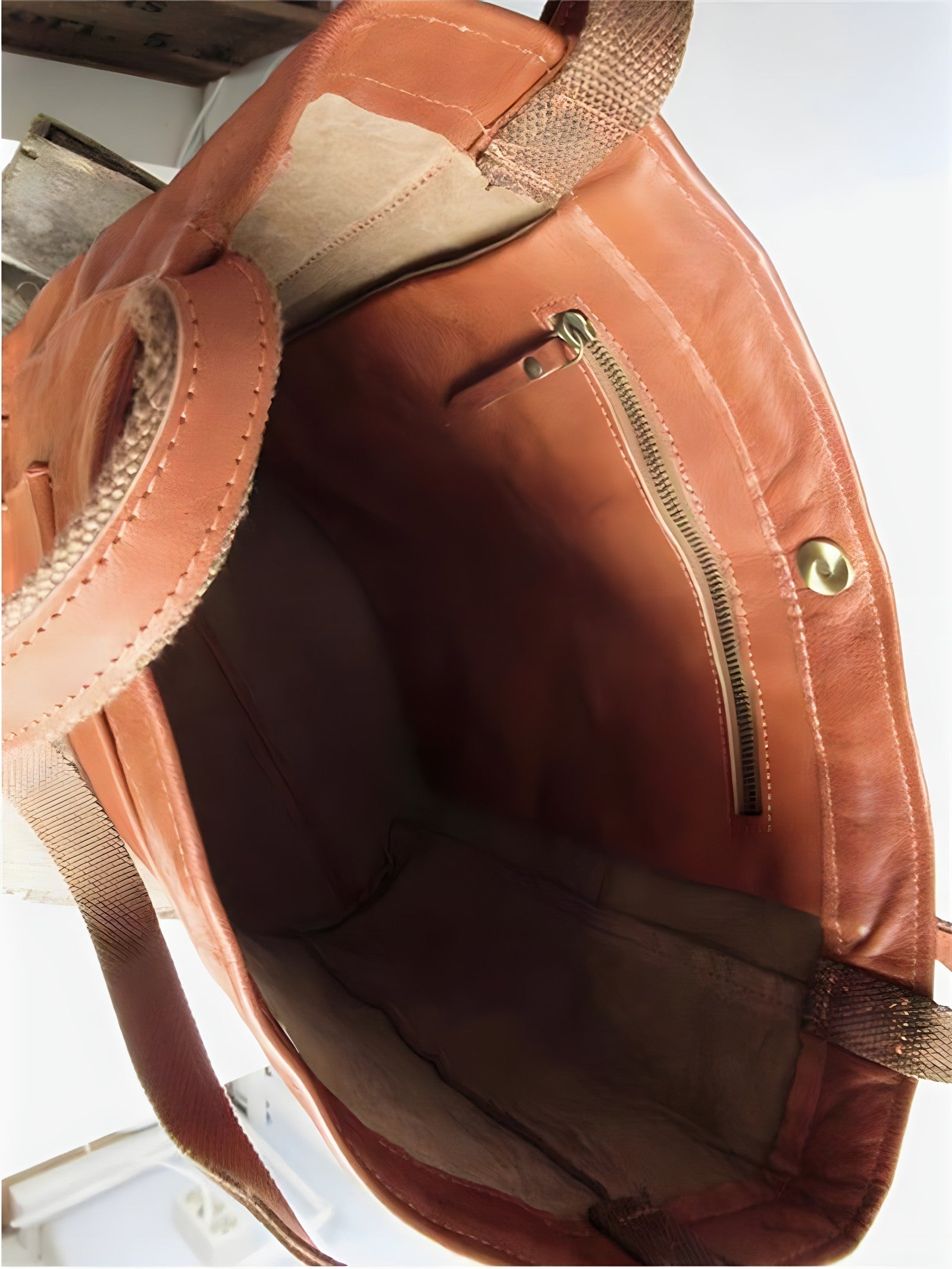 Frida | Handcrafted Leather Fabric Bag