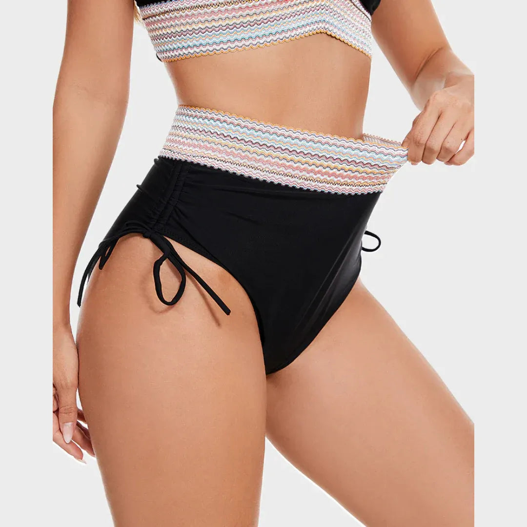 Noa – High-Waisted Bikini with Shaping Band