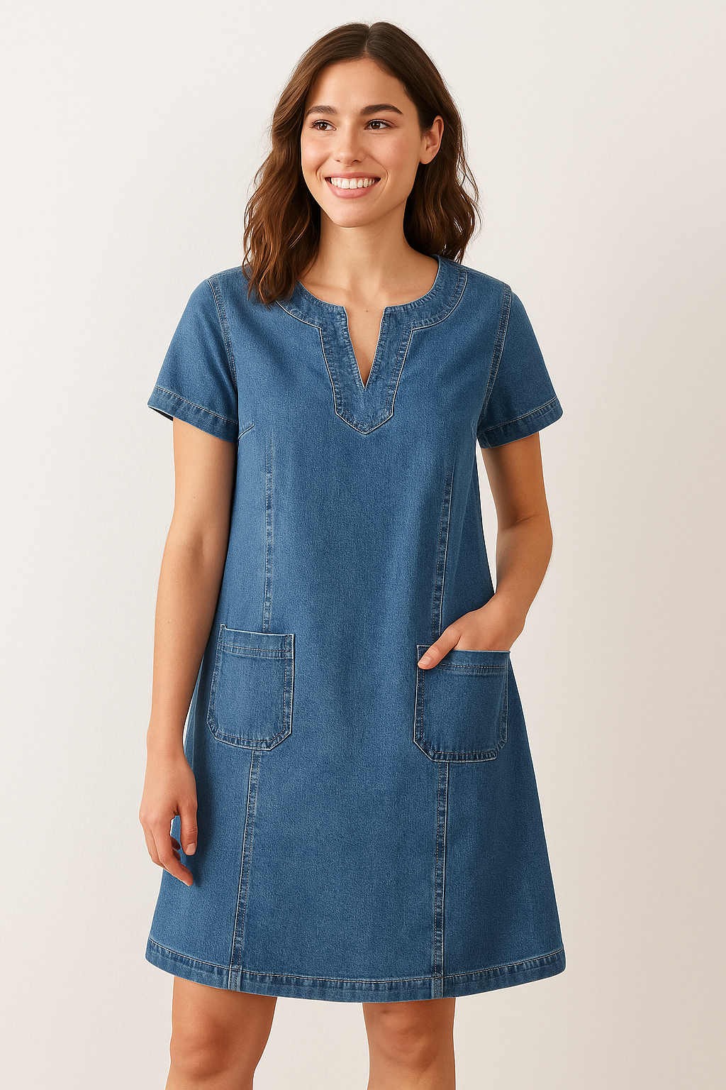 Lily | Soft Denim Dress