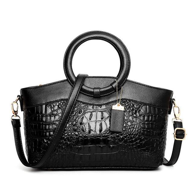 Matilda | Elegant Handcrafted Croco Leather Bag