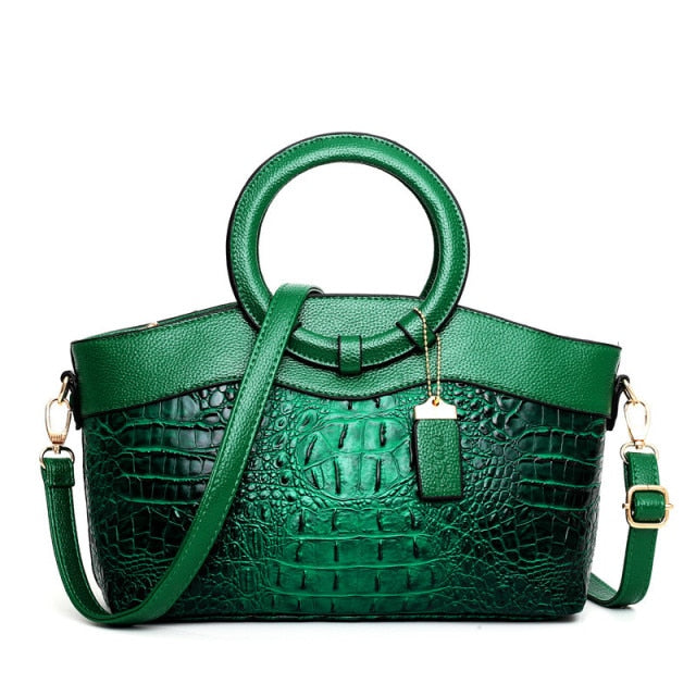 Matilda | Elegant Handcrafted Croco Leather Bag