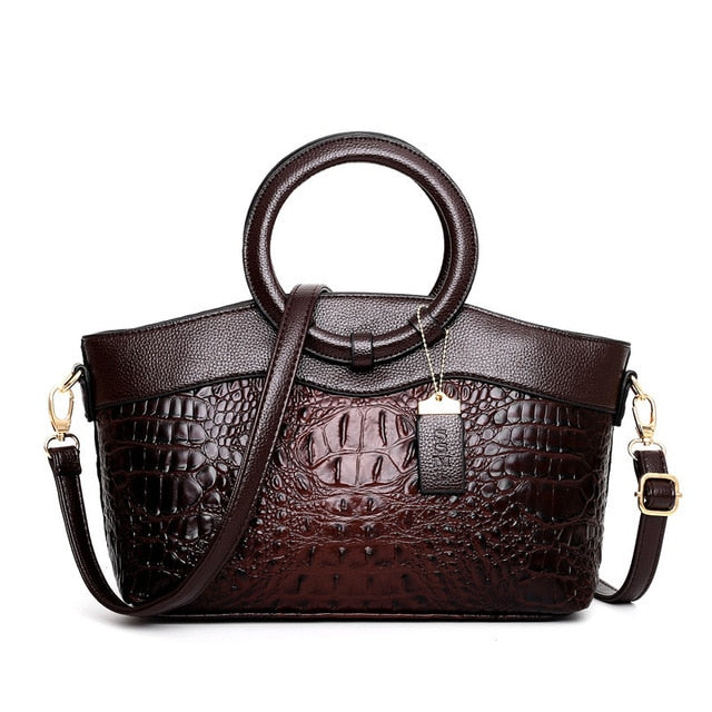 Matilda | Elegant Handcrafted Croco Leather Bag